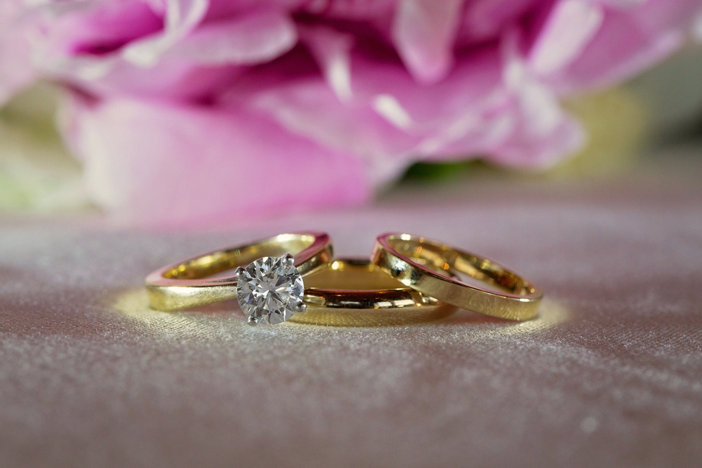 Wedding rings photo shoot